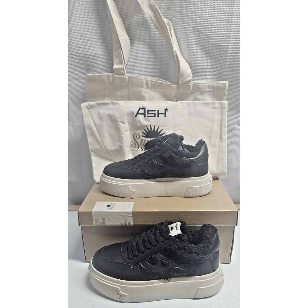 Ash Women's Sailor Faux Fur Lined Platform High-Top  Sneakers woman 35/US5